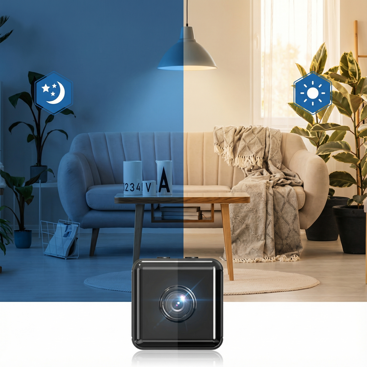 Wireless Mini Security Camera - 1080P Night Vision