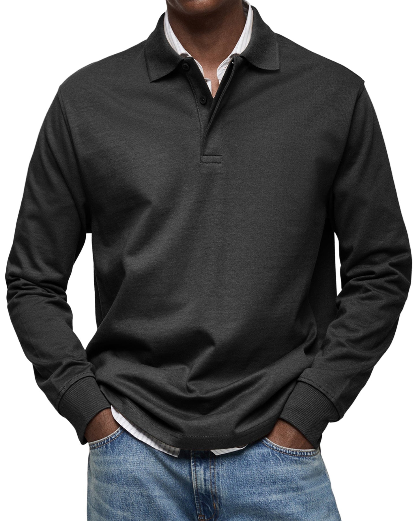Men’s Long Sleeve Polo Shirt