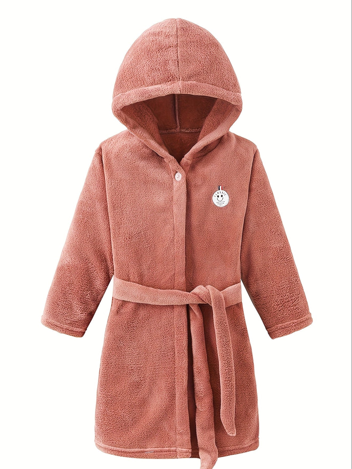 Kids Hooded Fleece Robe – Soft Warm Bathrobe for Boys & Girls