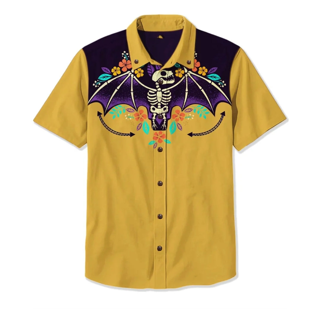 Men’s Embroidered Western Shirt – Relaxed Fit