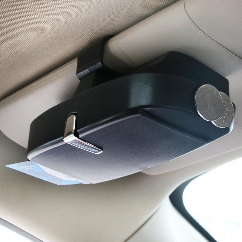 Universal Car Sun Visor Sunglasses Case - Premium Storage Holder