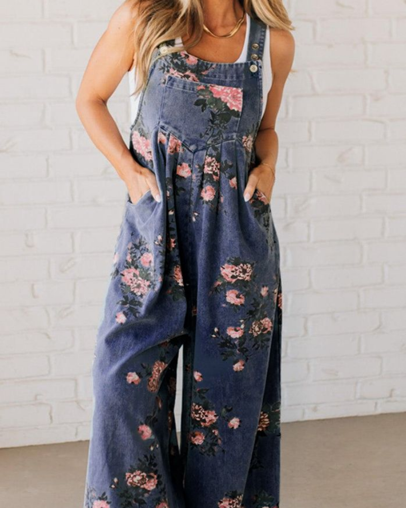 Rosie – Bloom Garden Floral Wide-Leg Jumpsuit