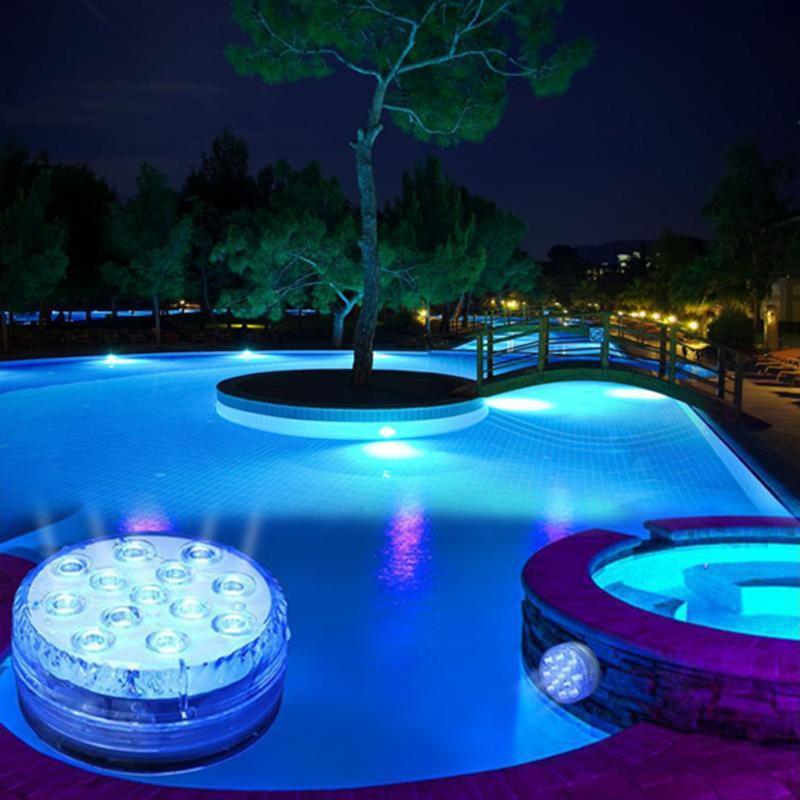 Waterproof LED Pool Light with Remote - Submersible Suction Lamp