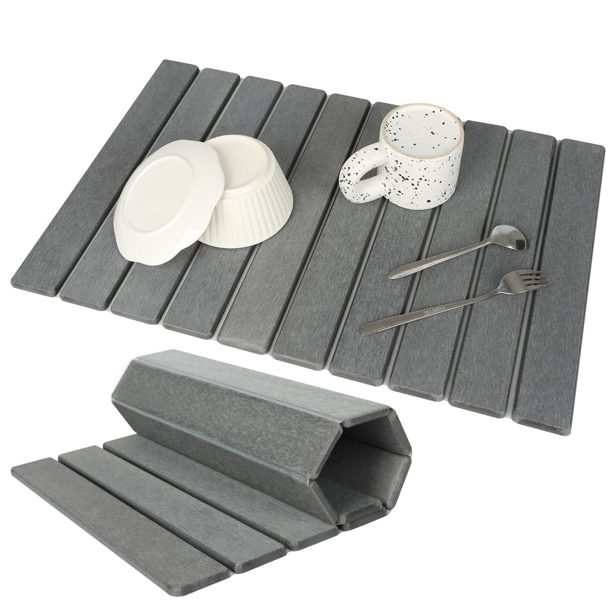 Quick-Dry Stone Sink Mat for Kitchen Counters