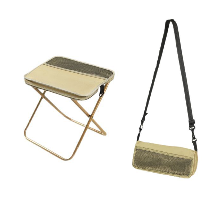 Foldable Camping Backpack Stool - Portable Heavy Duty Fishing Chair