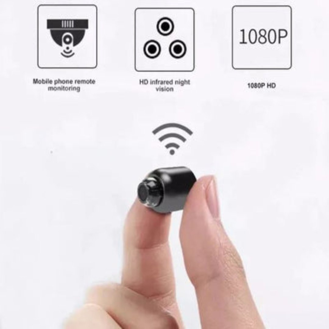 1080P Micro Wireless Security Camera - Wide Angle WiFi Night Vision