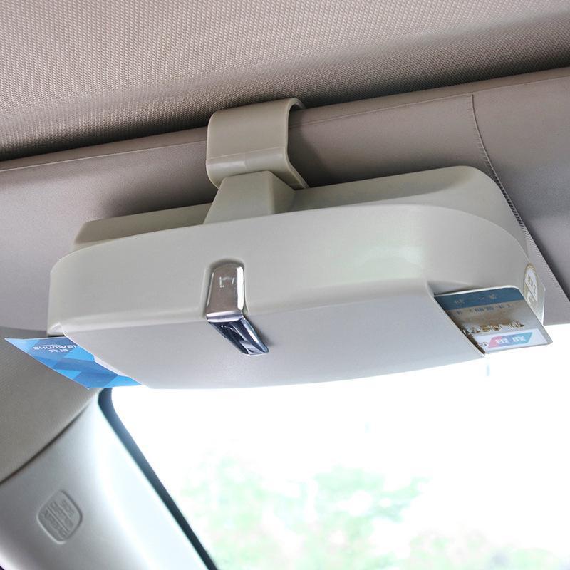 Universal Car Sun Visor Sunglasses Case - Premium Storage Holder