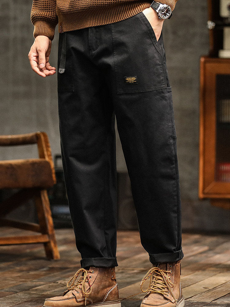 Men’s Cotton Stretch Utility Pants with Cargo Pockets