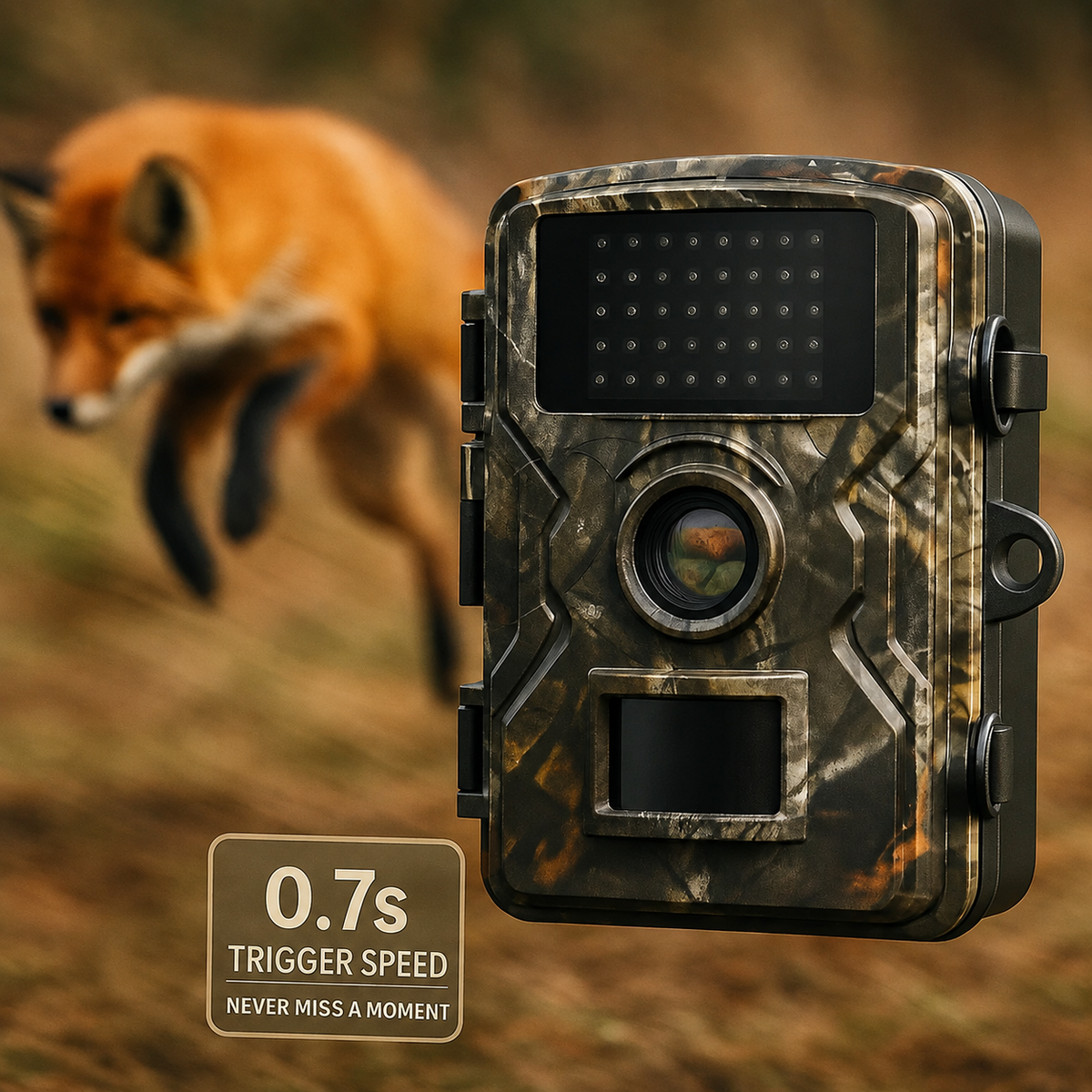 Outdoor Wildlife Trail Camera 1080p 16MP Night Vision IP66 Cam