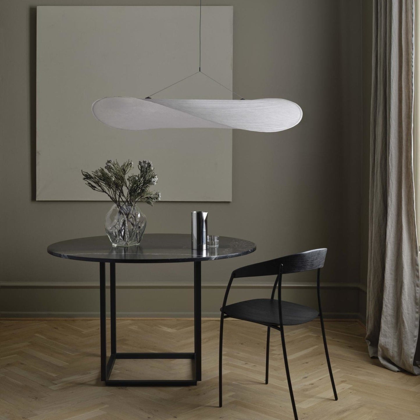 Modern Fabric LED Pendant Light