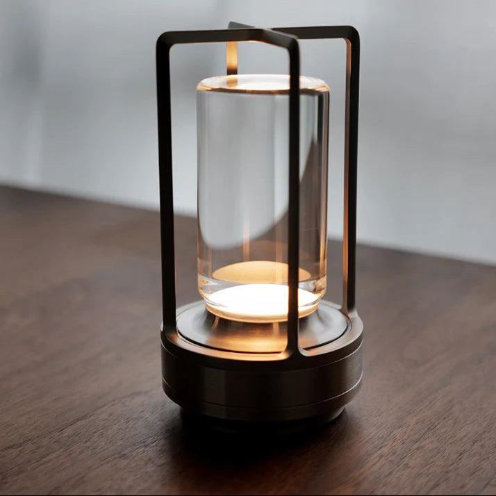 Wireless LED Table Lamp – Modern Cylinder Touch Lamp with 3 Light Modes