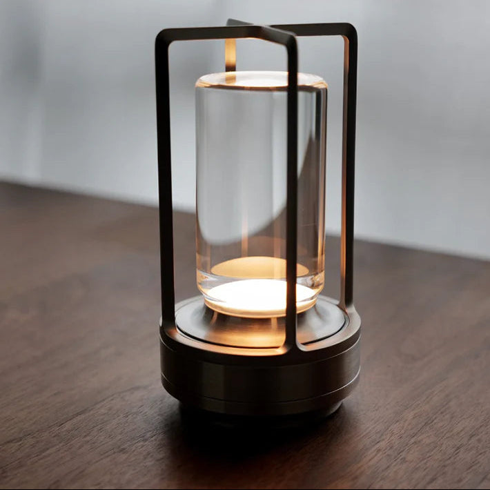 Wireless LED Table Lamp – Modern Cylinder Touch Lamp with 3 Light Modes