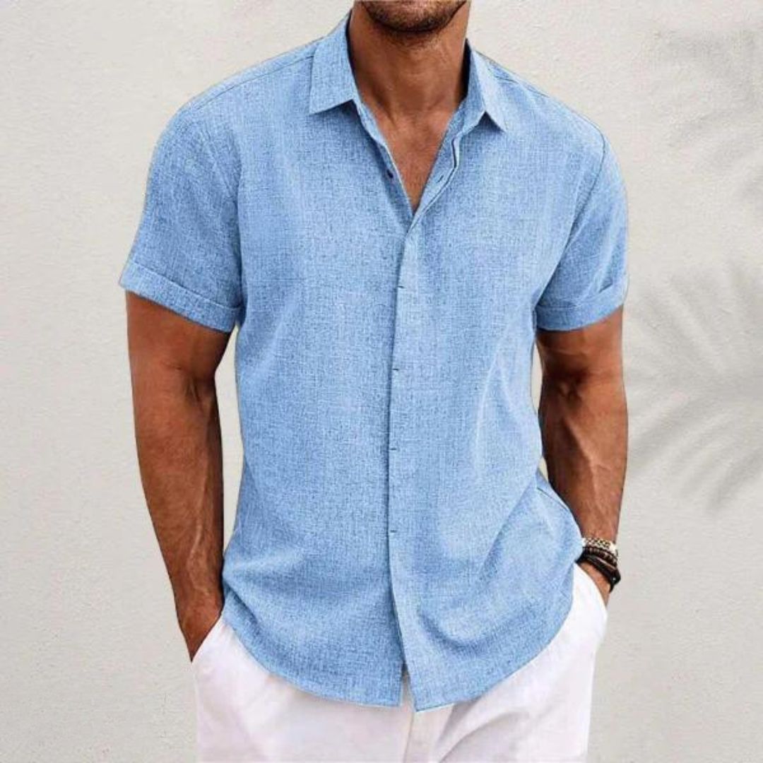 Men’s Lightweight Casual Button-Up Shirt