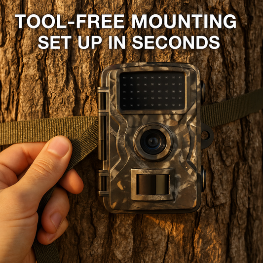 Outdoor Wildlife Trail Camera 1080p 16MP Night Vision IP66 Cam