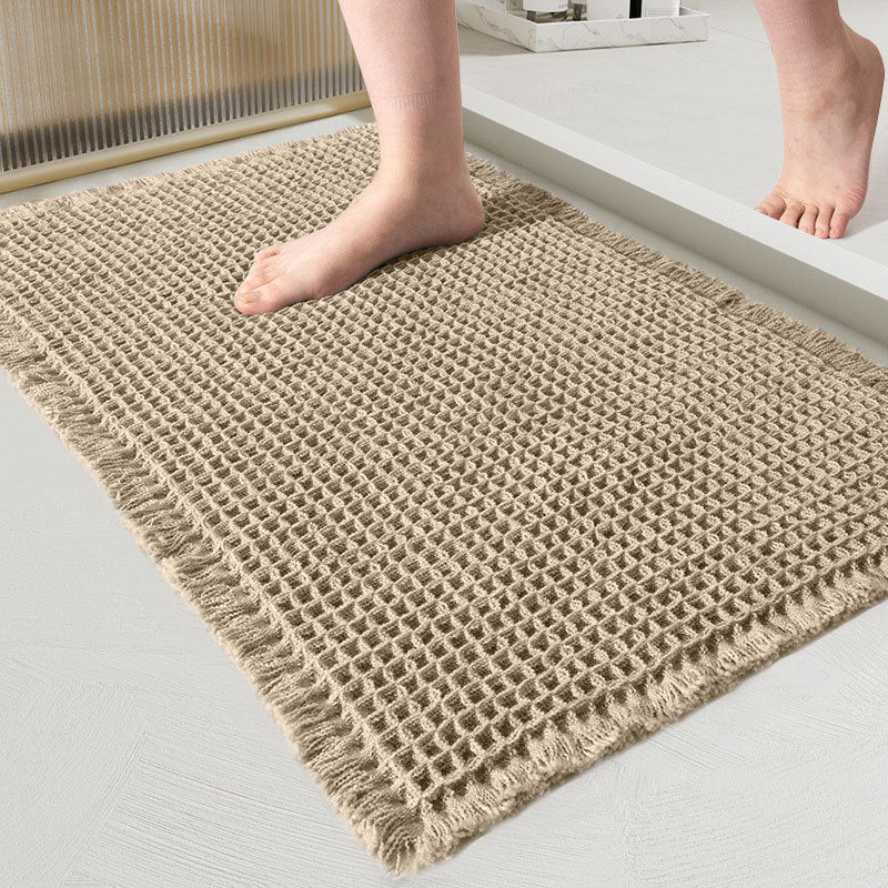 Quick-Dry Waffle Weave Bath Mat