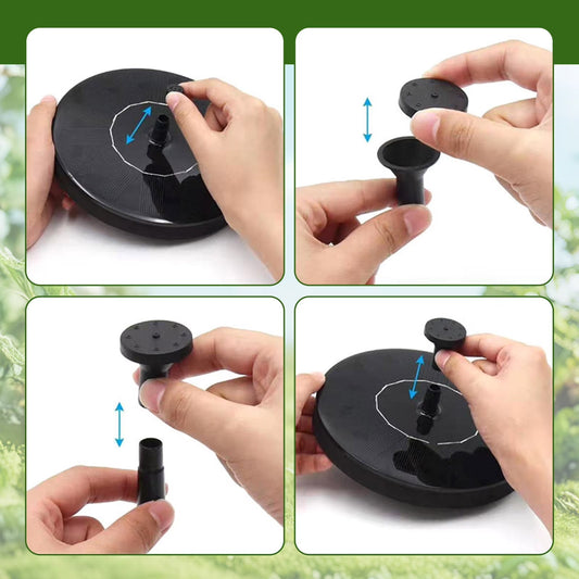 Solar Floating Fountain Pump - Eco Water Feature for Birdbaths