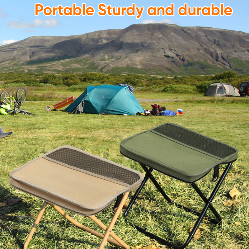 Foldable Camping Backpack Stool - Portable Heavy Duty Fishing Chair