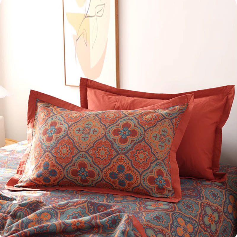 Reversible Cotton Floral Quilt