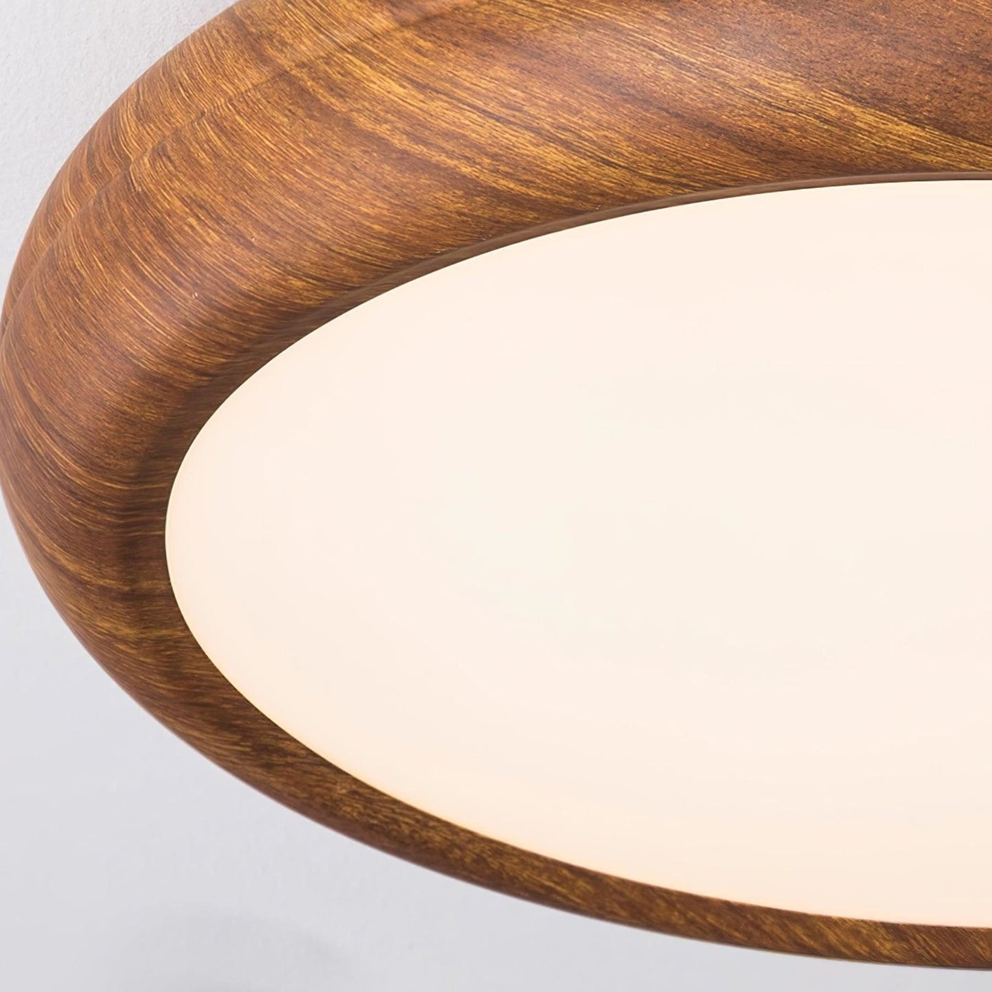 Modern Wood Flush Mount LED Ceiling Light
