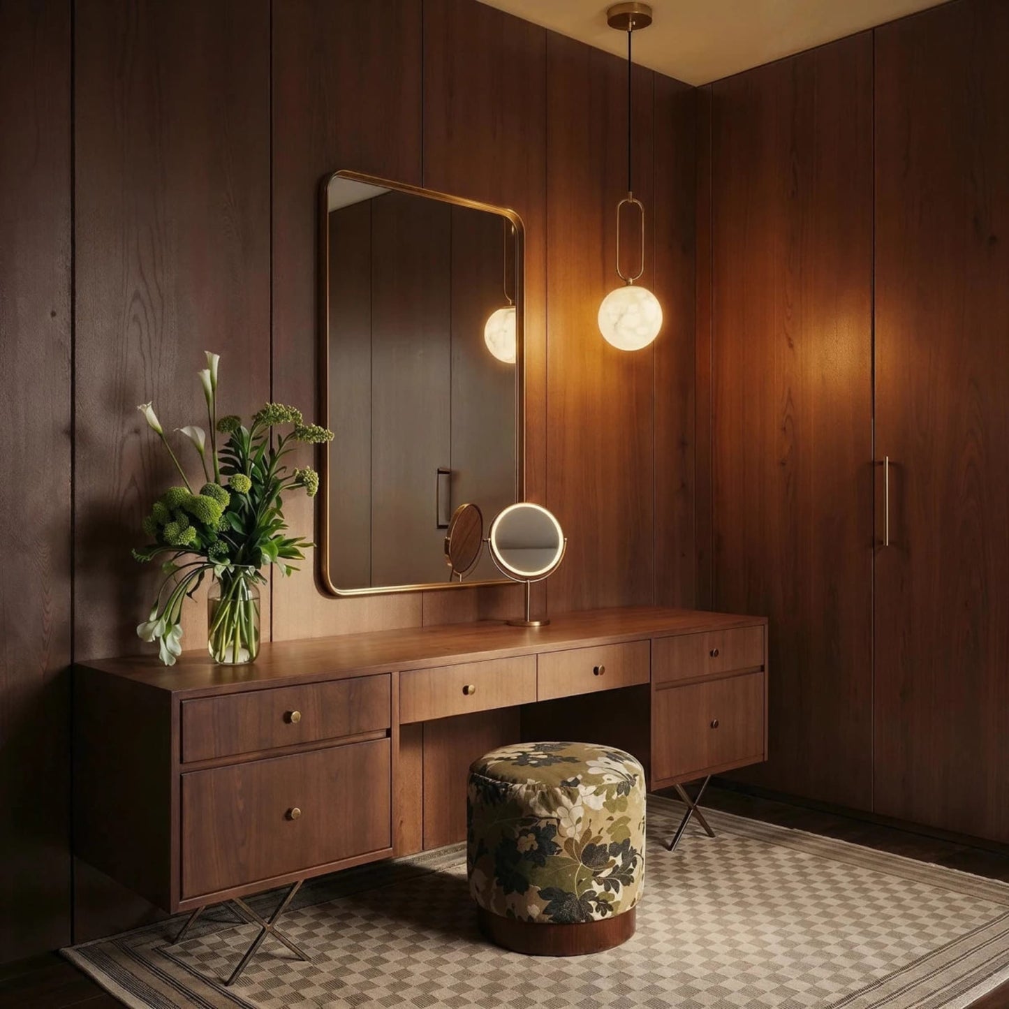 Modern Natural Marble LED Pendant Light
