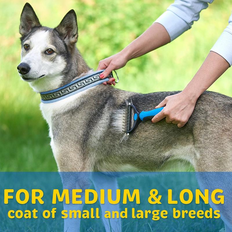 Professional Pet Undercoat Deshedding Tool - Safe Grooming Brush