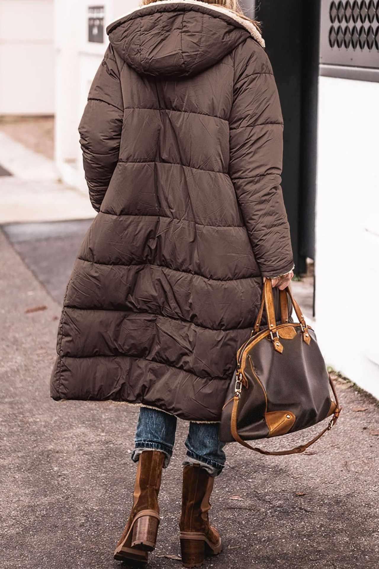 Women’s Reversible Sherpa Long Coat