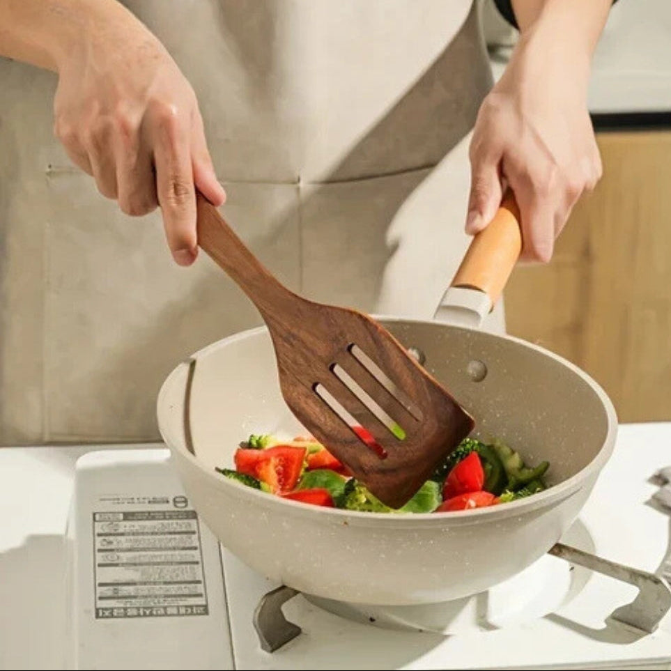 Wooden Cooking Utensils Set – 7 Piece Kitchen Tool Set