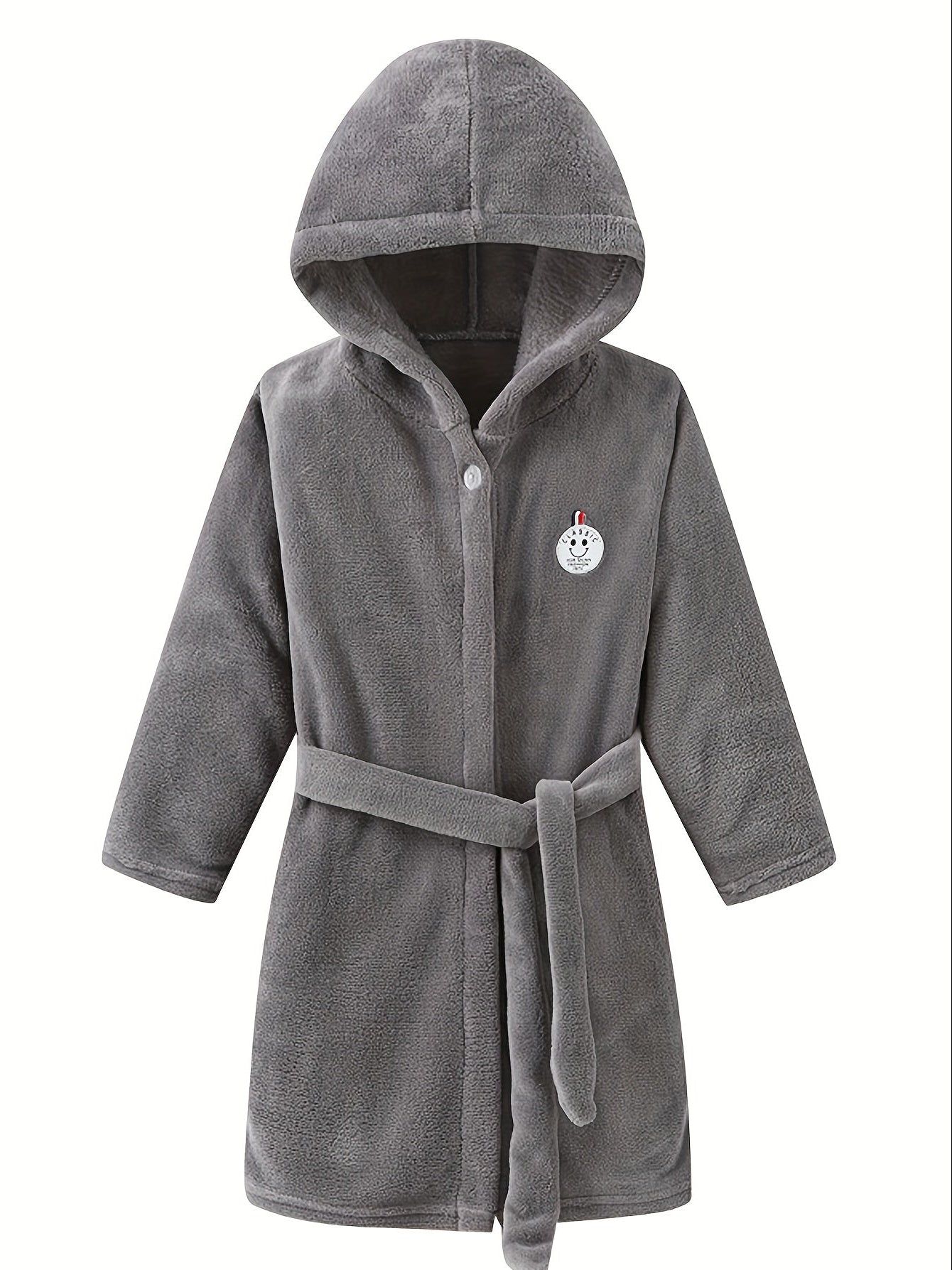 Kids Hooded Fleece Robe – Soft Warm Bathrobe for Boys & Girls