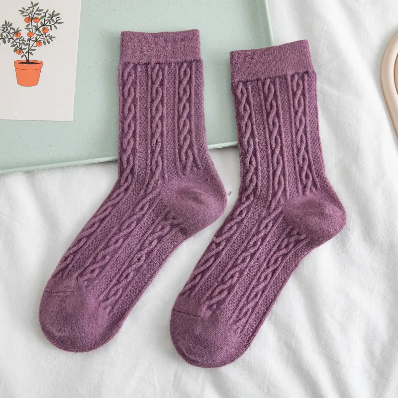 Women's Cozy Bunny Wool-Blend Socks
