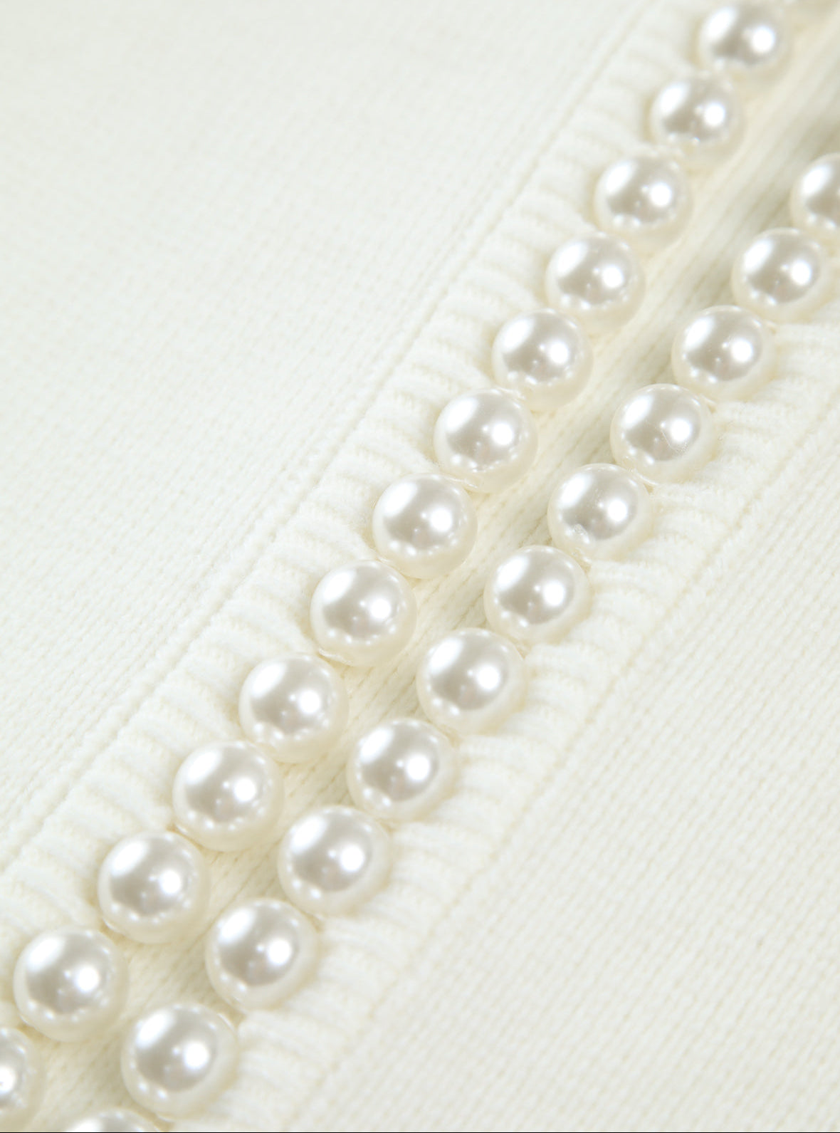Pearl Button Knit Cardigan with Distressed Hem