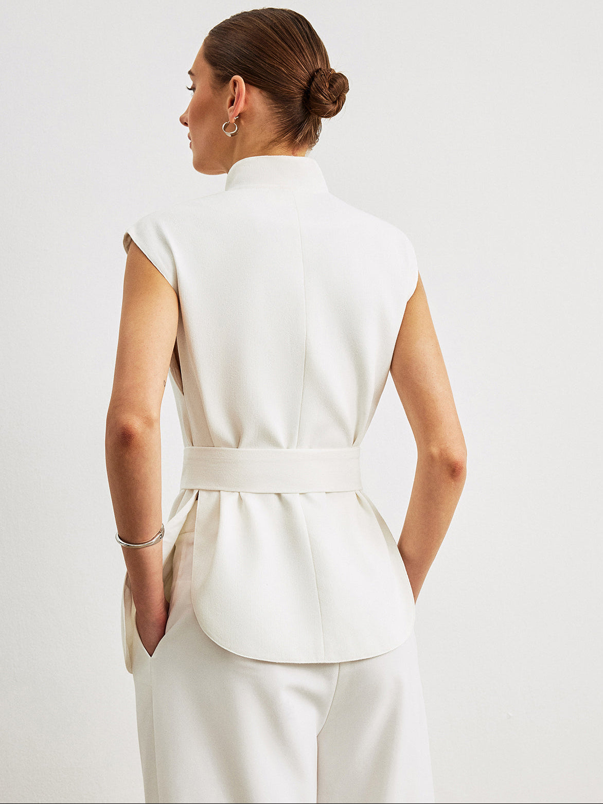 Women’s Sleeveless Belted Maxi Dress