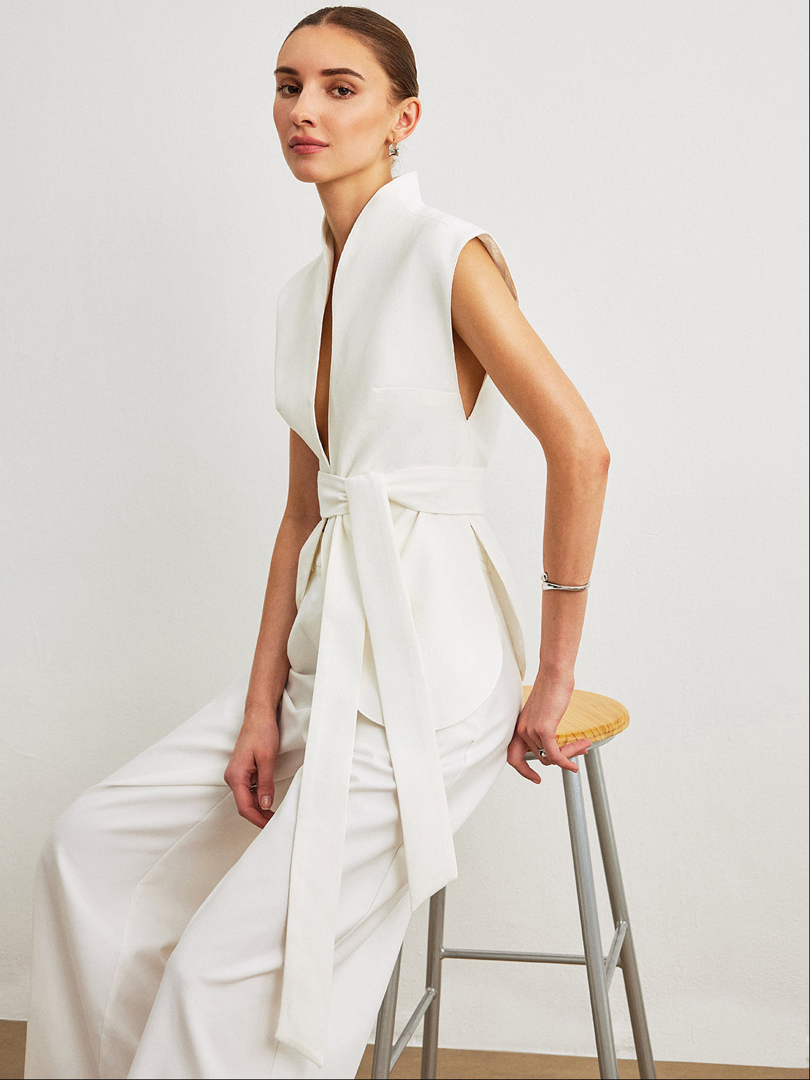 Women’s Sleeveless Belted Maxi Dress