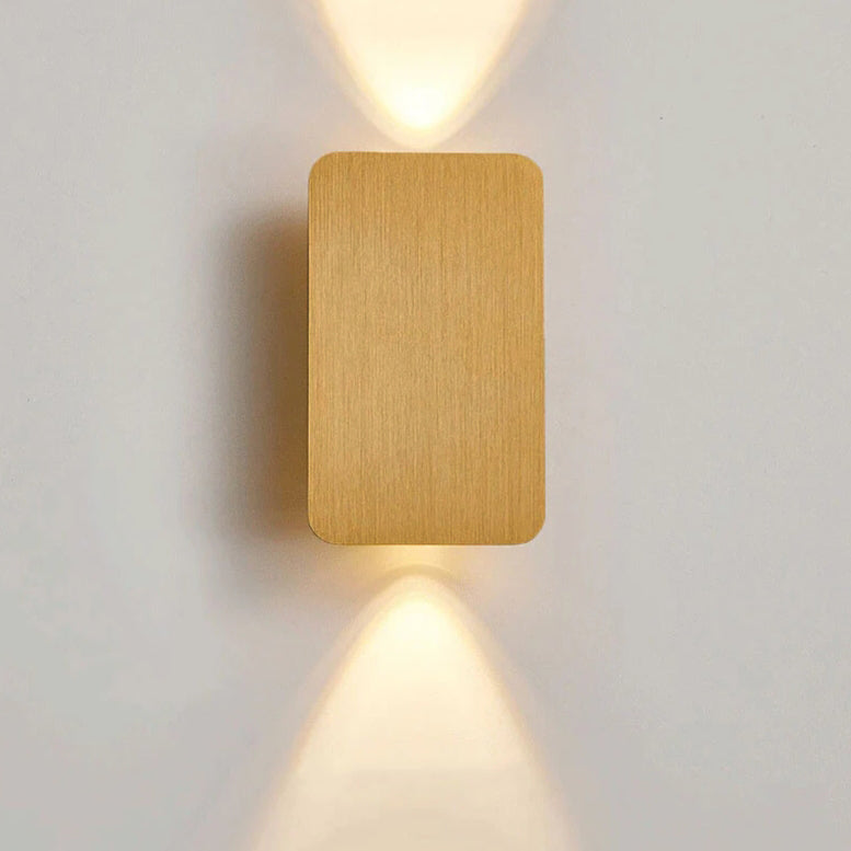 Nordic LED Wall Sconce – Modern Rectangular Glass Wall Light (2-Light)