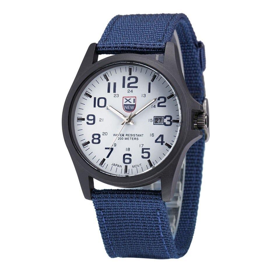 Tactical-Style Wristwatch - Luminous Hands, Stopwatch & Date