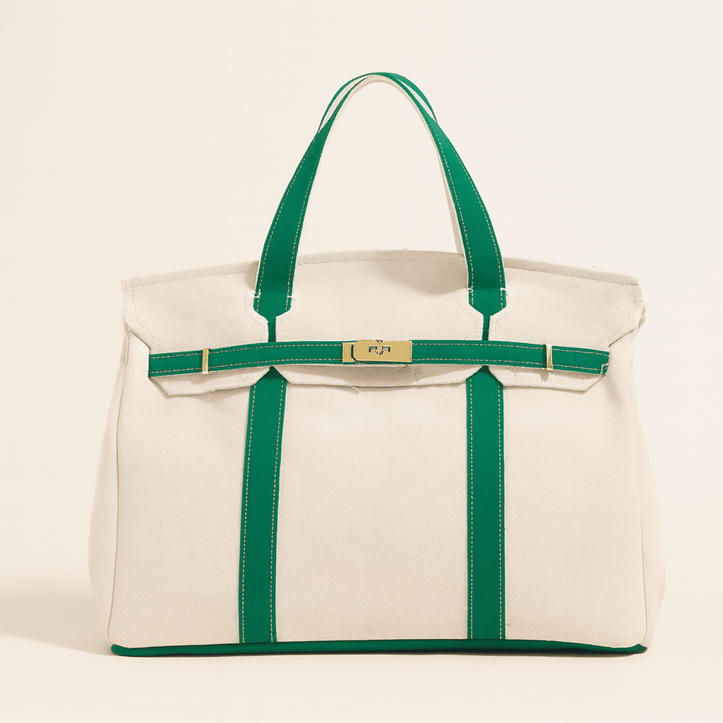 Premium Canvas Shopper Tote Bag - Steel Reinforced Handbag Work