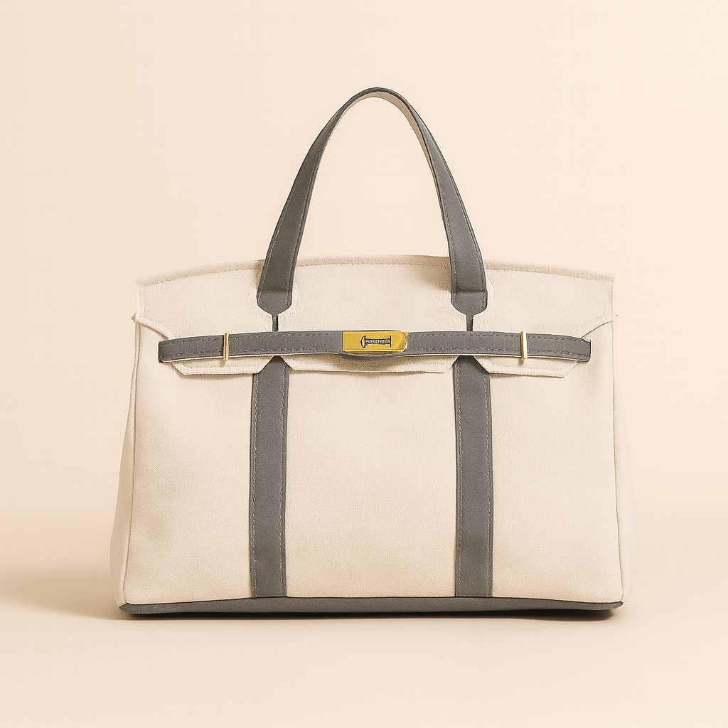 Premium Canvas Shopper Tote Bag - Steel Reinforced Handbag Work