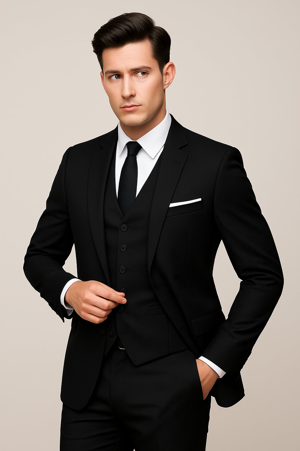 Men’s Slim Fit 3-Piece Suit