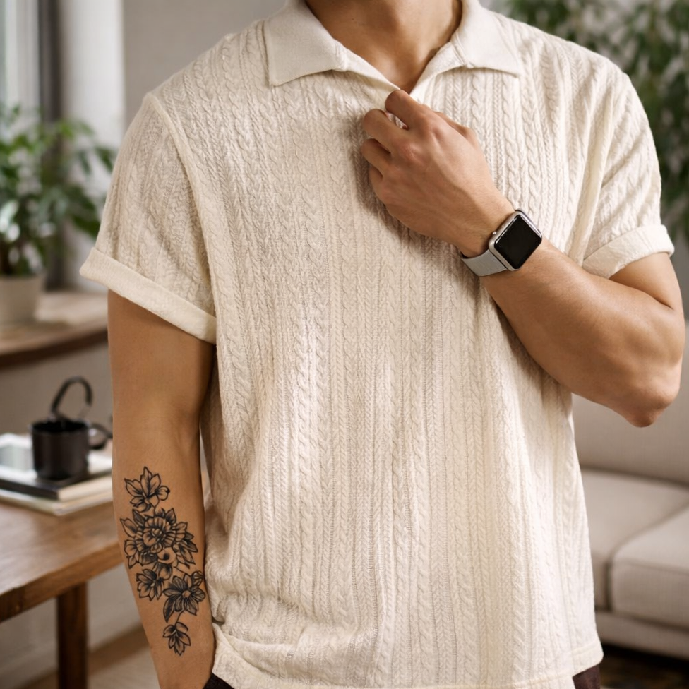Men’s Jacquard Polo Shirt