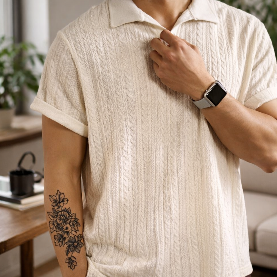 Men’s Jacquard Polo Shirt