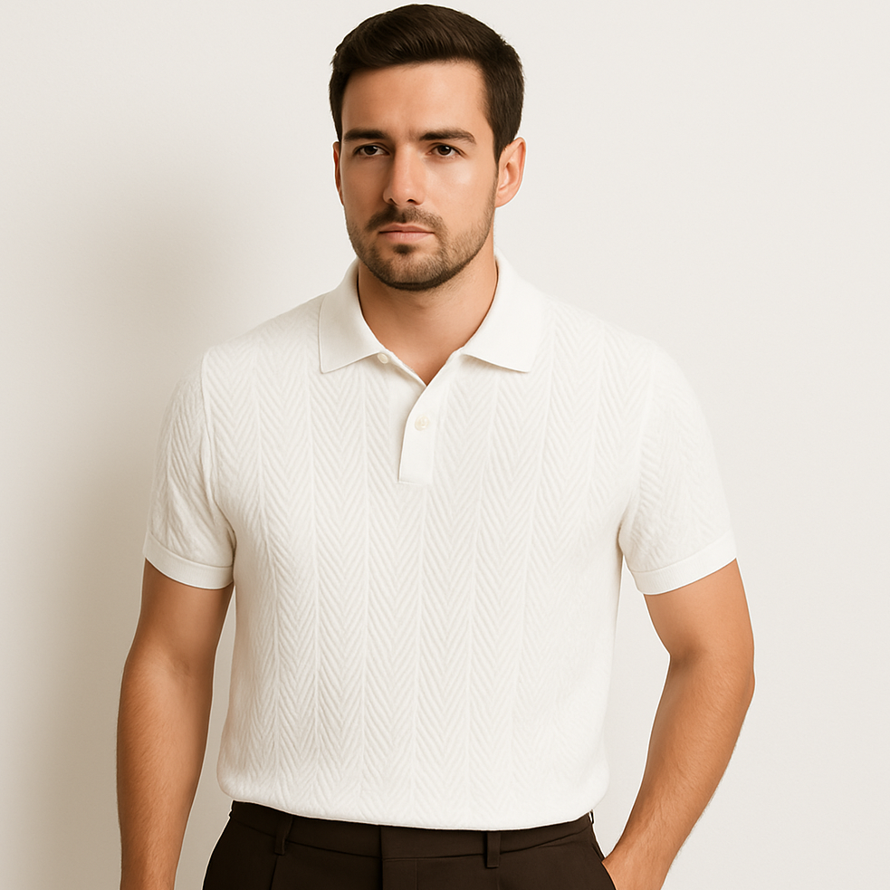Men’s Jacquard Polo Shirt