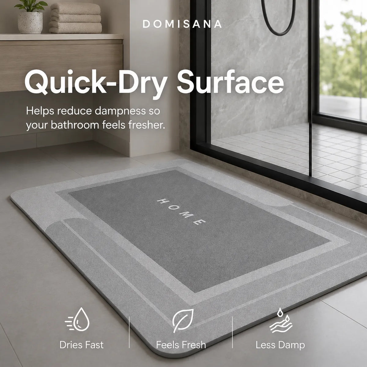 Super Absorbent Non-Slip Bath Mat