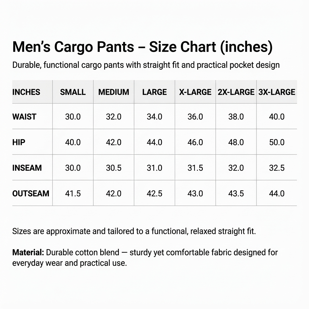 Connor – Men’s Straight-Fit Cargo Pants