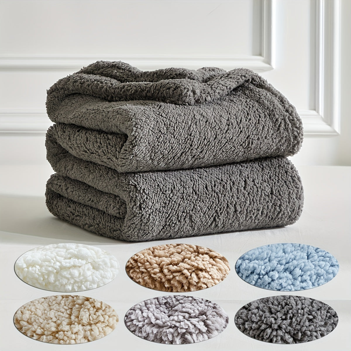 Reversible Fleece Throw Blanket