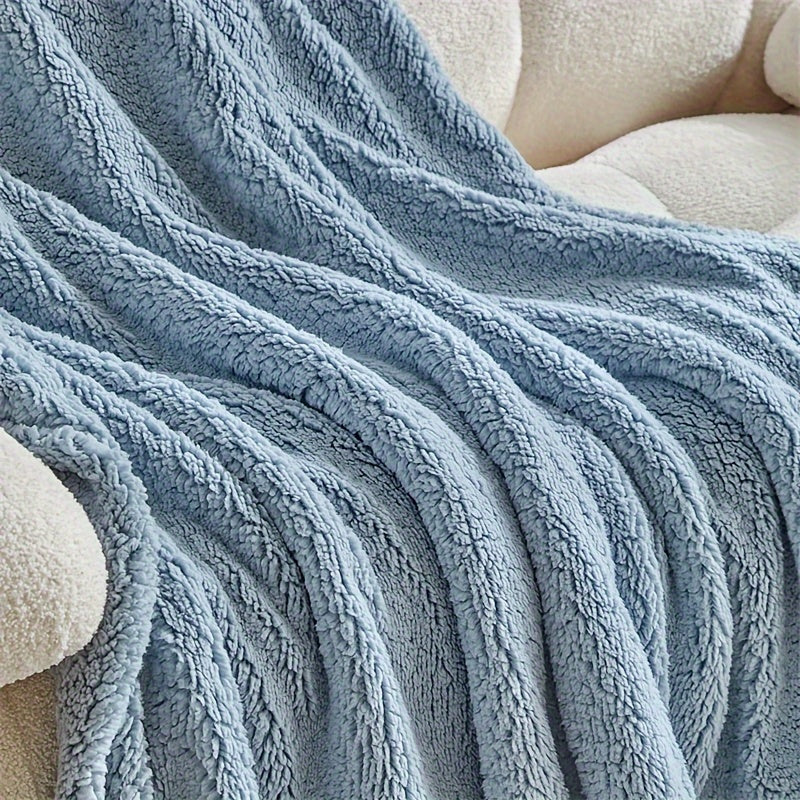 Reversible Fleece Throw Blanket