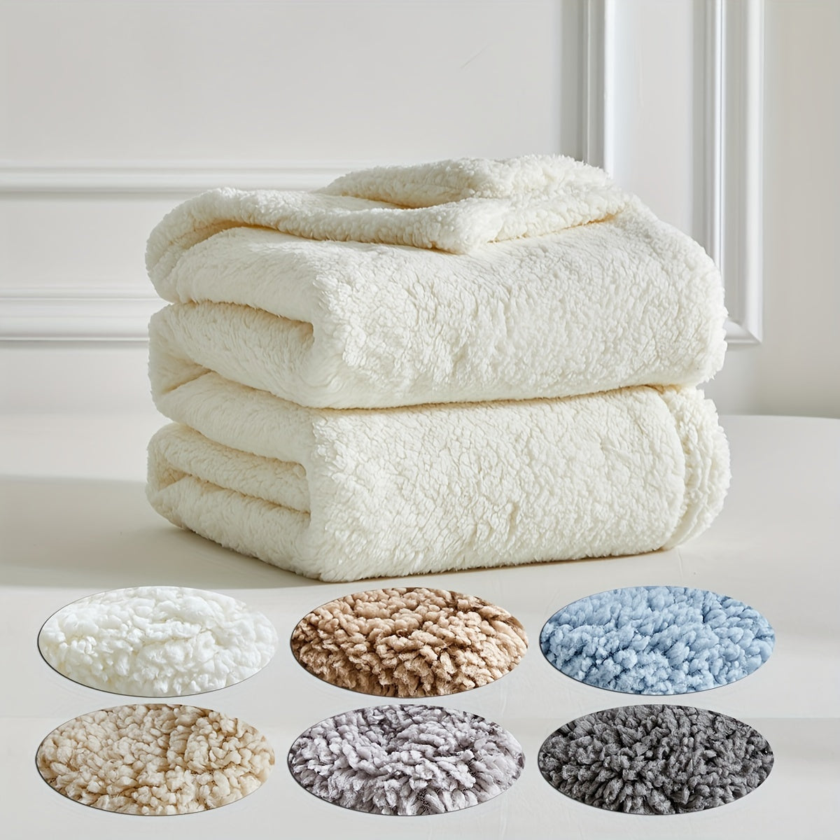 Reversible Fleece Throw Blanket