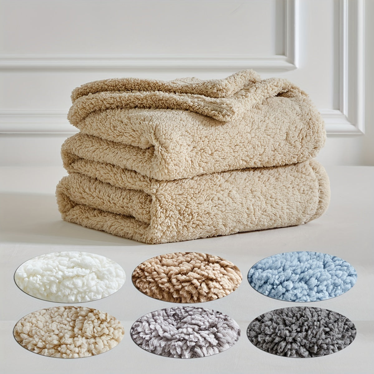 Reversible Fleece Throw Blanket