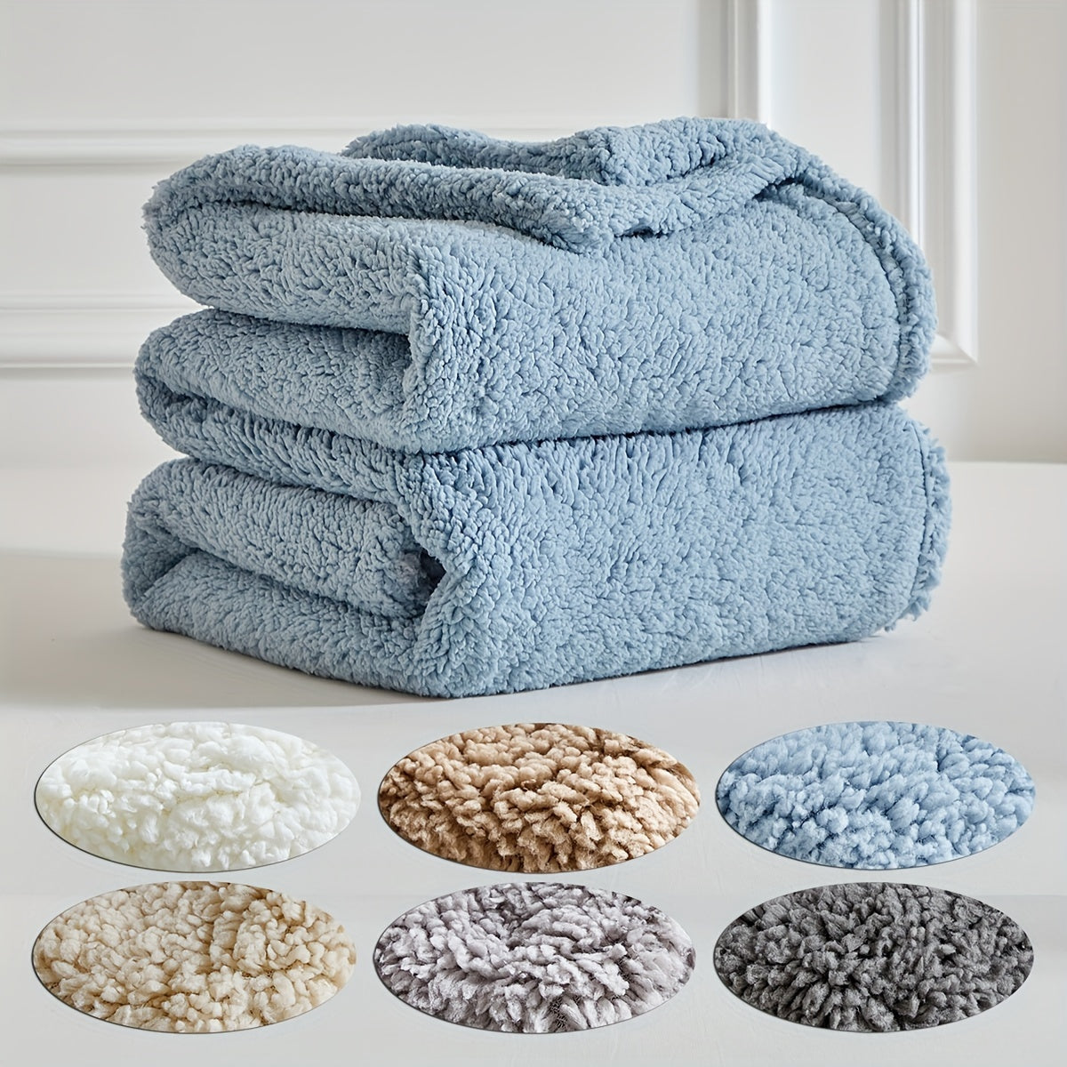 Reversible Fleece Throw Blanket