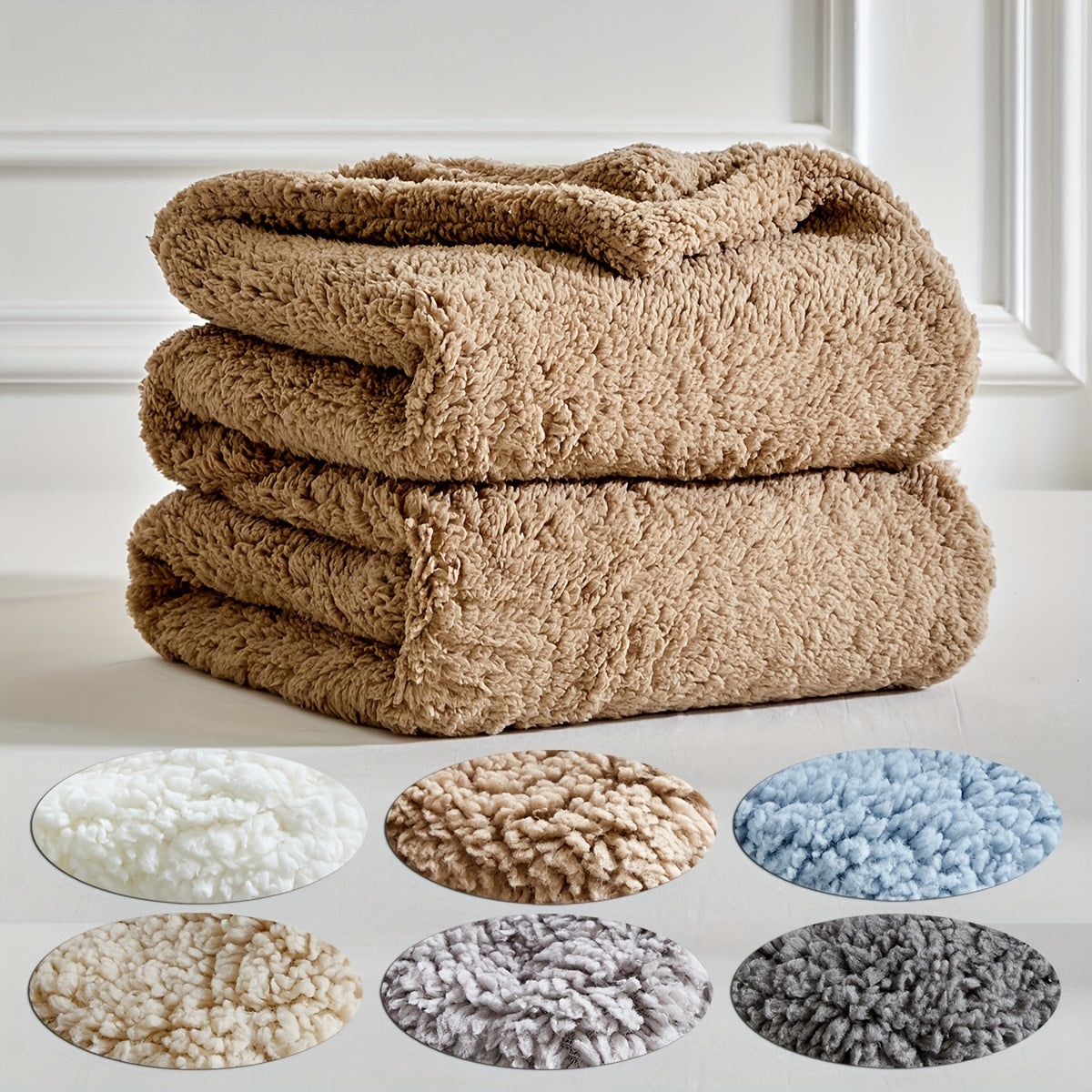 Reversible Fleece Throw Blanket