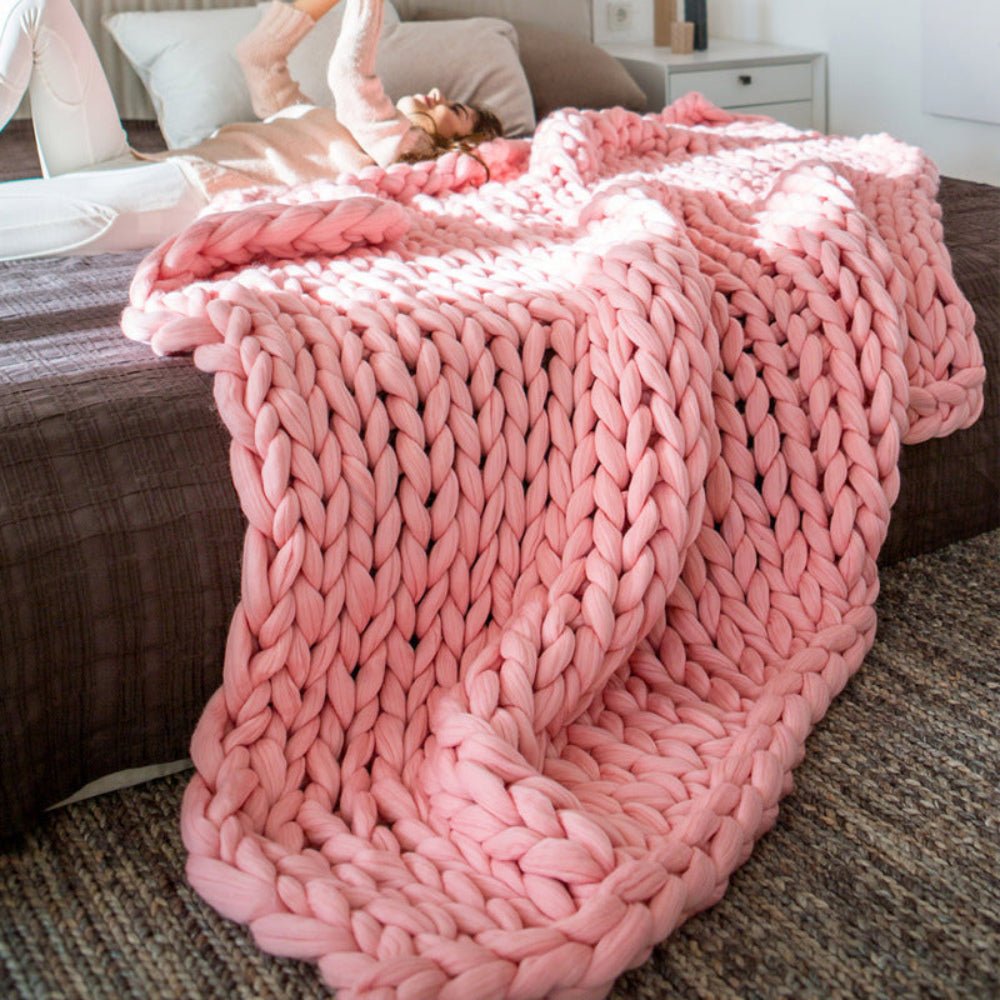 Handwoven Wool & Cashmere Throw Blanket