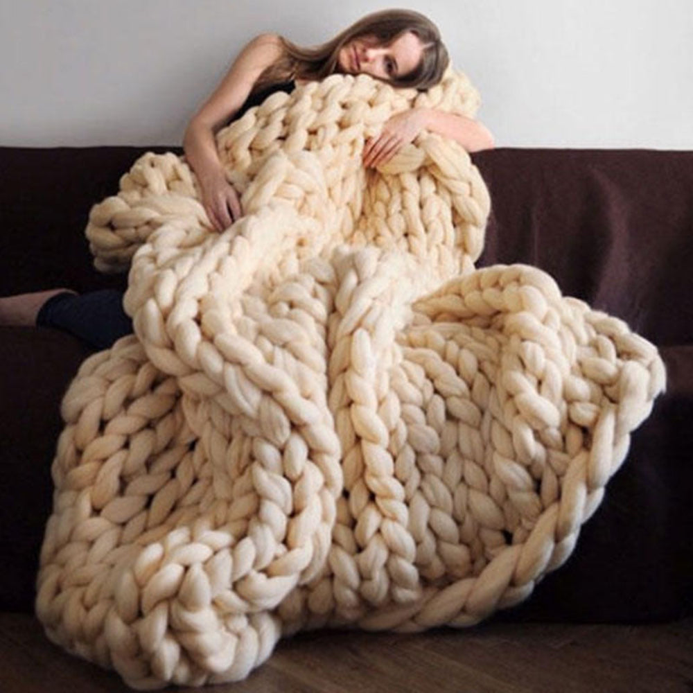 Handwoven Wool & Cashmere Throw Blanket